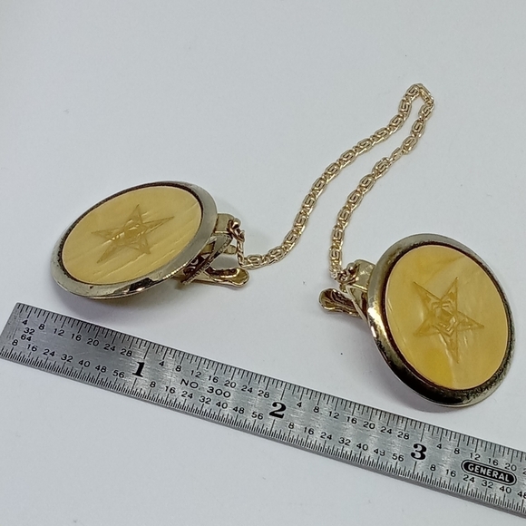 * vintage OES Order of the Eastern Star masons sweater clip keeper - Picture 2 of 4